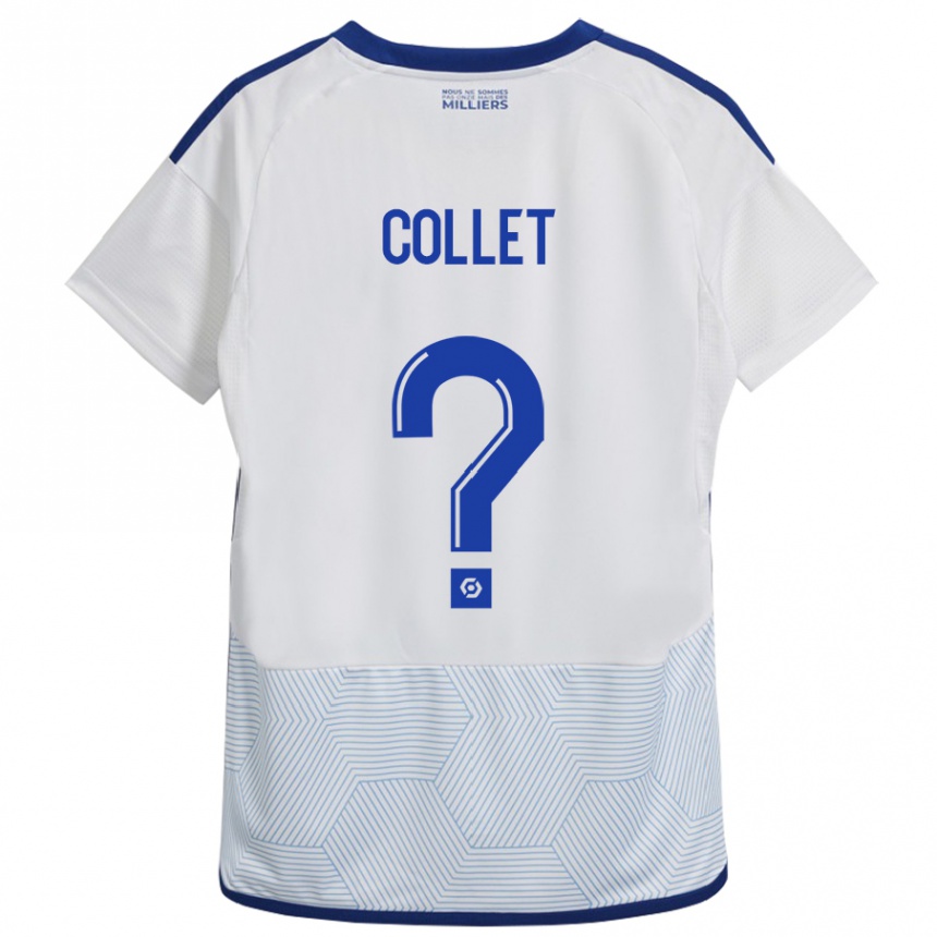 Niño Fútbol Camiseta Arthur Tirard Collet #0 Blanco 2ª Equipación 2023/24