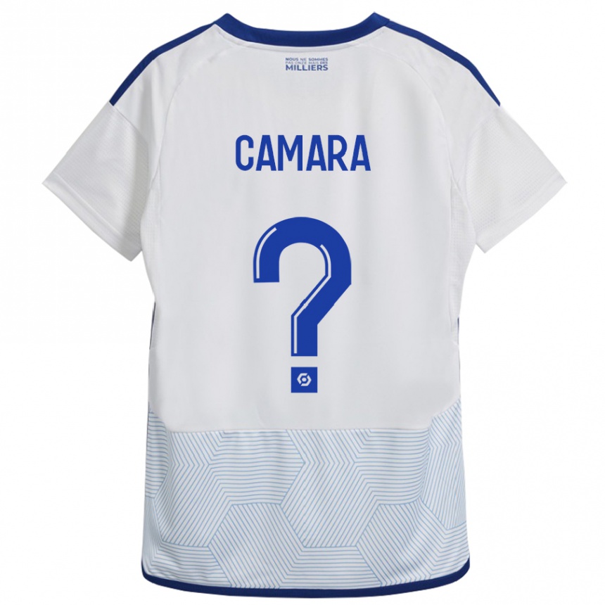 Niño Fútbol Camiseta Alseny Camara #0 Blanco 2ª Equipación 2023/24