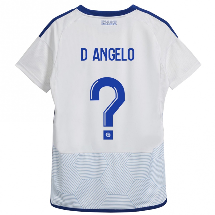 Niño Fútbol Camiseta Gianni D'angelo #0 Blanco 2ª Equipación 2023/24