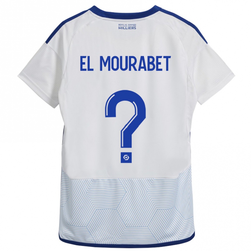 Niño Fútbol Camiseta Samir El Mourabet #0 Blanco 2ª Equipación 2023/24