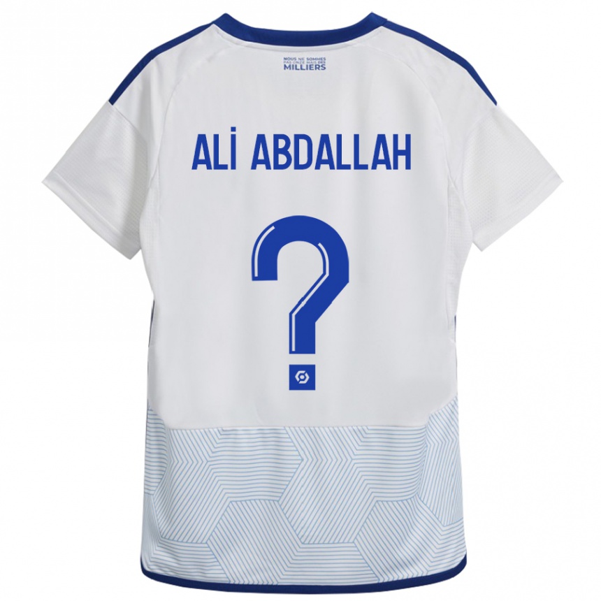 Niño Fútbol Camiseta Aboubacar Ali Abdallah #0 Blanco 2ª Equipación 2023/24