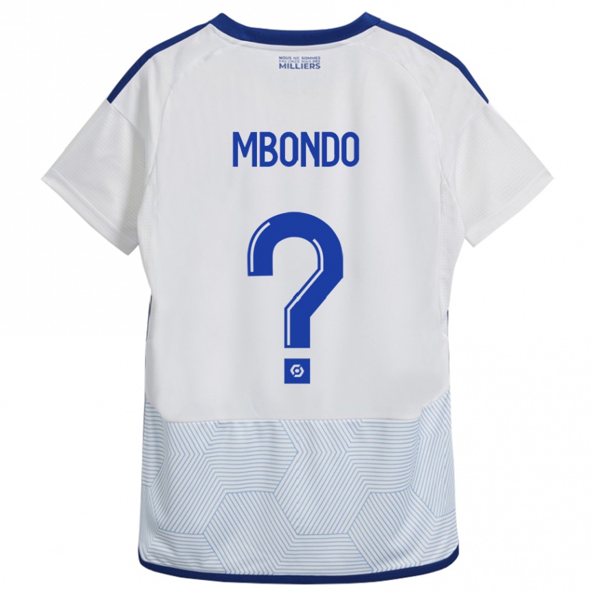 Niño Fútbol Camiseta Fredy André Mbondo #0 Blanco 2ª Equipación 2023/24