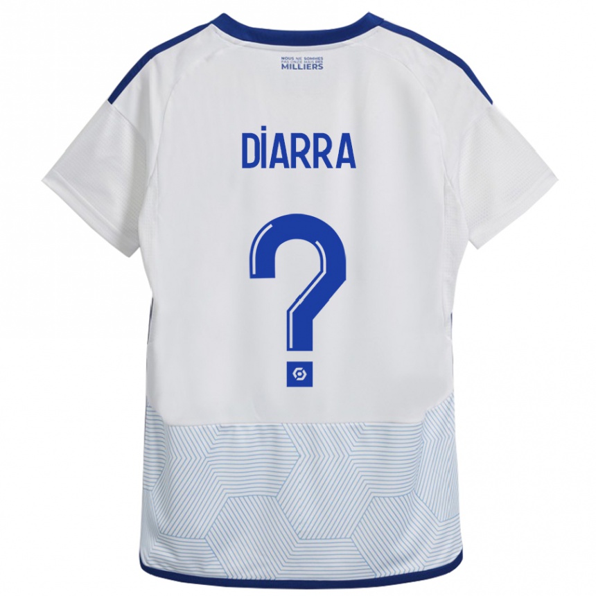 Niño Fútbol Camiseta Massaoly Diarra #0 Blanco 2ª Equipación 2023/24