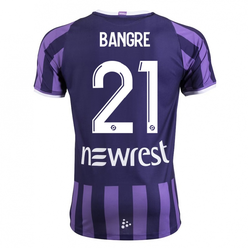 Niño Fútbol Camiseta Mamady Bangré #21 Morado 2ª Equipación 2023/24