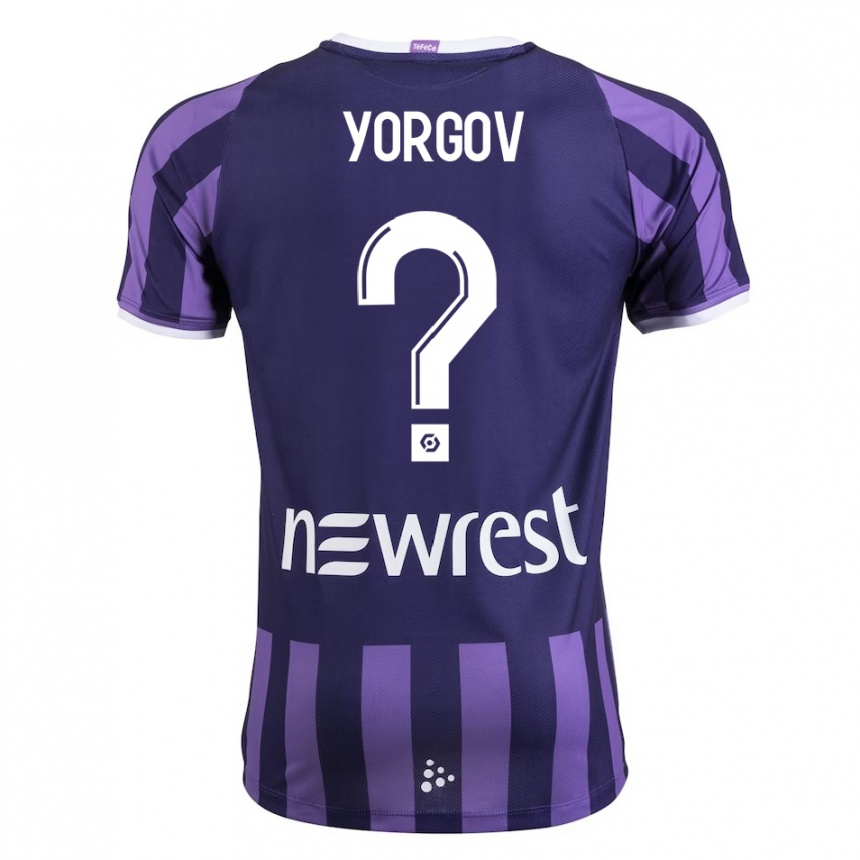 Niño Fútbol Camiseta Aleksandar Yorgov #0 Morado 2ª Equipación 2023/24