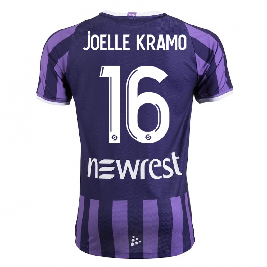 Niño Fútbol Camiseta Marie Joelle Kramo #16 Morado 2ª Equipación 2023/24