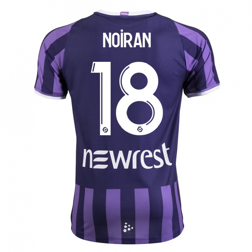 Niño Fútbol Camiseta Clara Noiran #18 Morado 2ª Equipación 2023/24