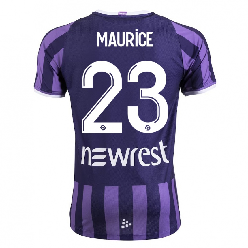 Niño Fútbol Camiseta Sandra Maurice #23 Morado 2ª Equipación 2023/24