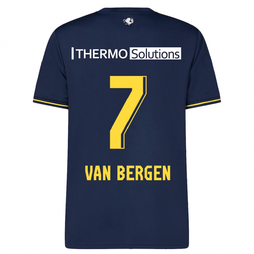 Niño Fútbol Camiseta Mitchell Van Bergen #7 Armada 2ª Equipación 2023/24