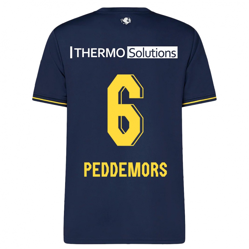 Niño Fútbol Camiseta Ella Peddemors #6 Armada 2ª Equipación 2023/24