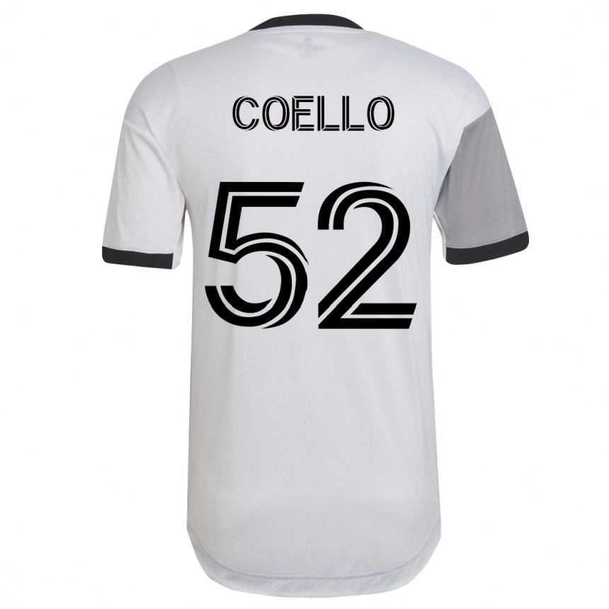 Niño Fútbol Camiseta Alonso Coello #52 Blanco 2ª Equipación 2023/24