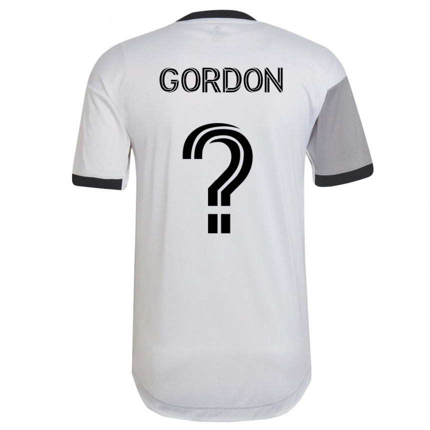 Niño Fútbol Camiseta Joshua Gordon #0 Blanco 2ª Equipación 2023/24