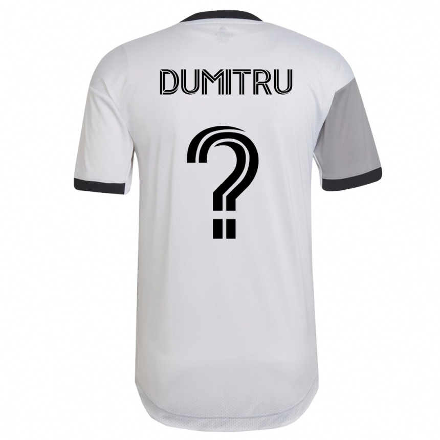 Niño Fútbol Camiseta Andrei Dumitru #0 Blanco 2ª Equipación 2023/24