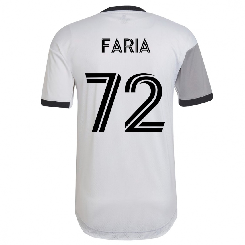 Niño Fútbol Camiseta Jordan Faria #72 Blanco 2ª Equipación 2023/24