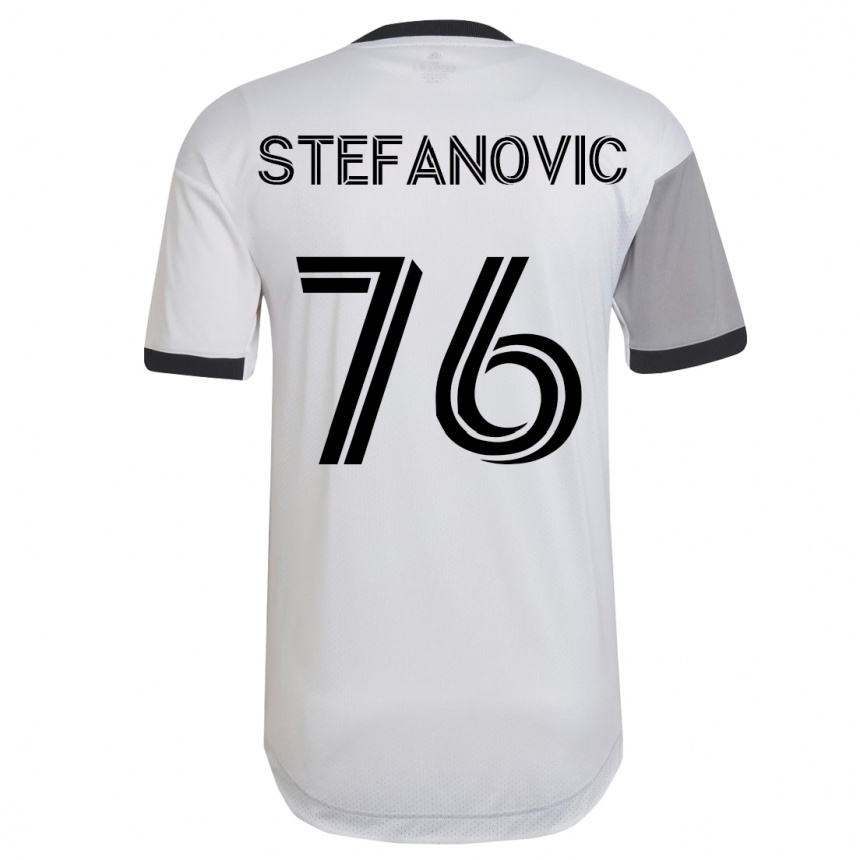 Niño Fútbol Camiseta Lazar Stefanovic #76 Blanco 2ª Equipación 2023/24