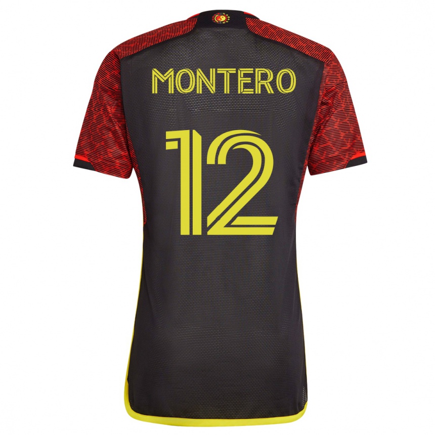 Niño Fútbol Camiseta Fredy Montero #12 Naranja 2ª Equipación 2023/24