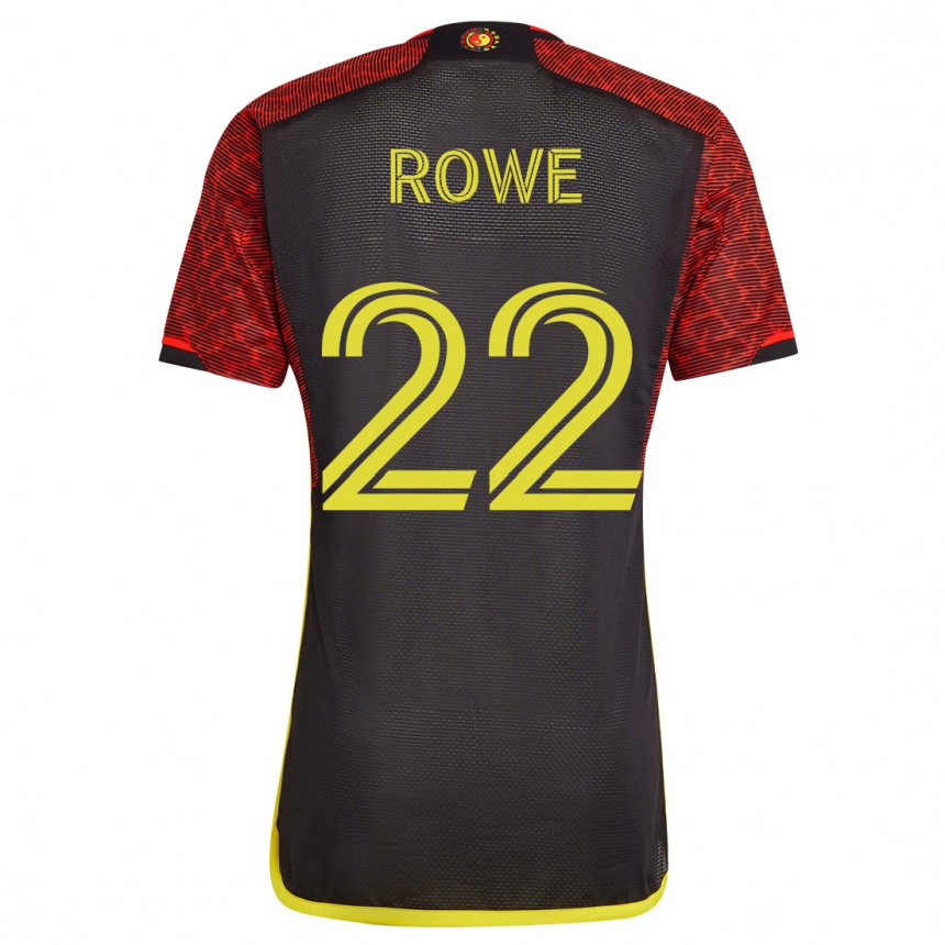 Niño Fútbol Camiseta Kelyn Rowe #22 Naranja 2ª Equipación 2023/24