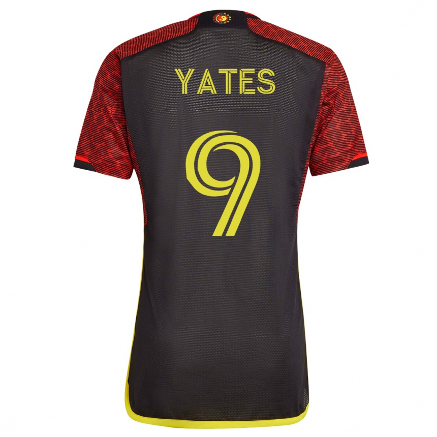 Niño Fútbol Camiseta Summer Yates #9 Naranja 2ª Equipación 2023/24