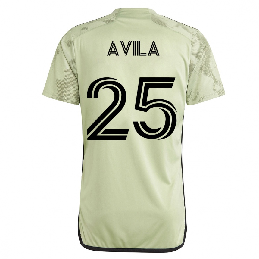 Niño Fútbol Camiseta Armando Avila #25 Verde 2ª Equipación 2023/24