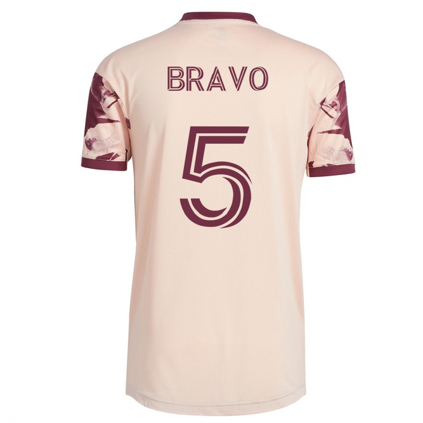 Niño Fútbol Camiseta Claudio Bravo #5 Blanquecino 2ª Equipación 2023/24