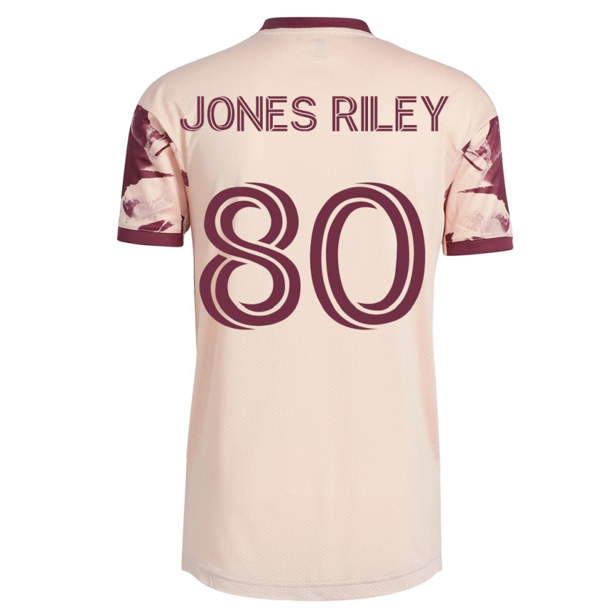 Niño Fútbol Camiseta Jaden Jones-Riley #80 Blanquecino 2ª Equipación 2023/24