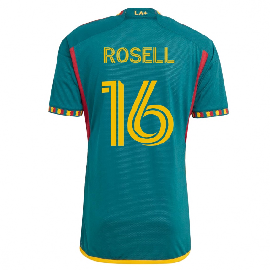 Niño Fútbol Camiseta Uri Rosell #16 Verde 2ª Equipación 2023/24