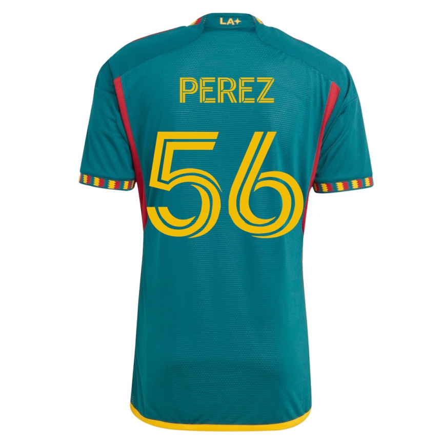 Niño Fútbol Camiseta Jonathan Pérez #56 Verde 2ª Equipación 2023/24