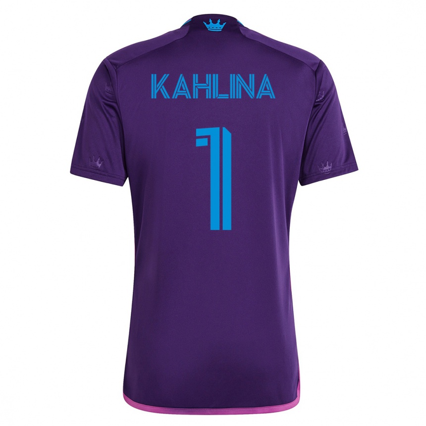 Niño Fútbol Camiseta Kristijan Kahlina #1 Violeta 2ª Equipación 2023/24