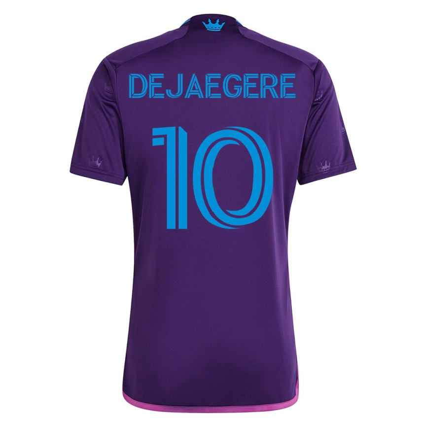 Niño Fútbol Camiseta Brecht Dejaegere #10 Violeta 2ª Equipación 2023/24