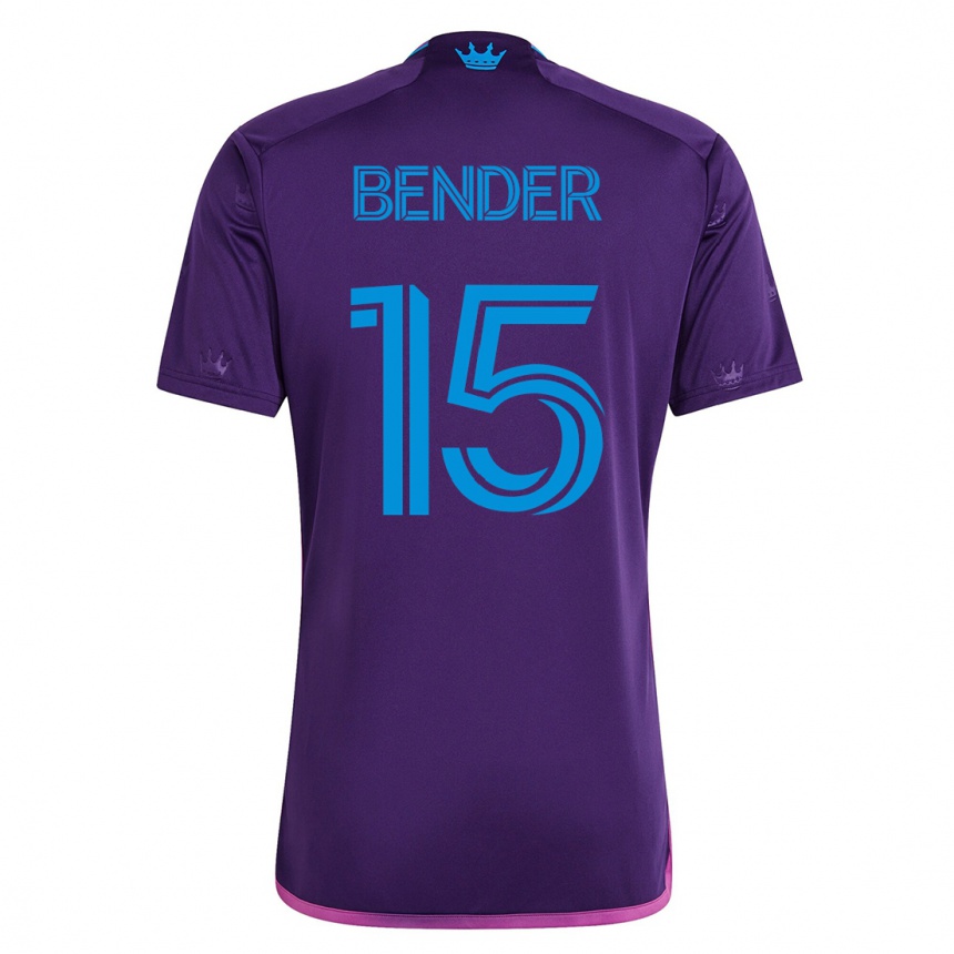 Niño Fútbol Camiseta Ben Bender #15 Violeta 2ª Equipación 2023/24