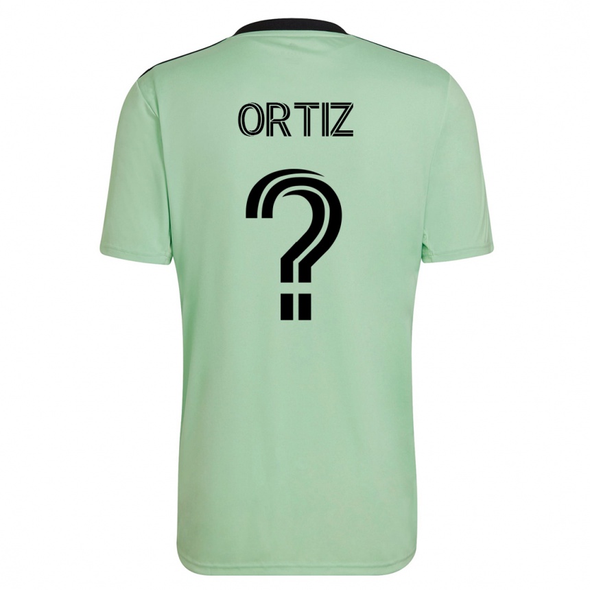 Niño Fútbol Camiseta Viggo Ortiz #0 Verde Claro 2ª Equipación 2023/24