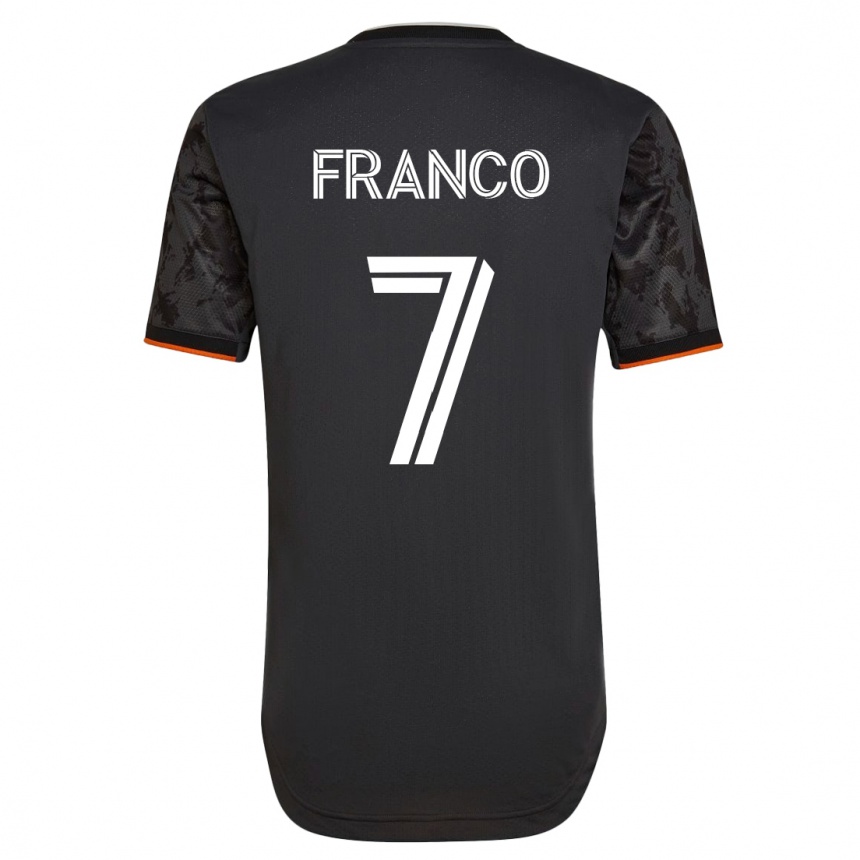 Niño Fútbol Camiseta Iván Franco #7 Negro 2ª Equipación 2023/24