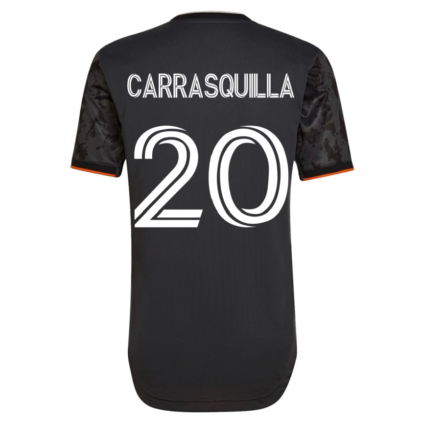 Niño Fútbol Camiseta Adalberto Carrasquilla #20 Negro 2ª Equipación 2023/24
