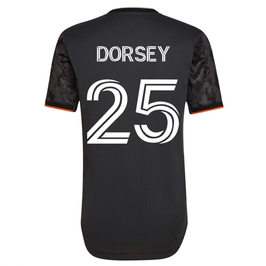 Niño Fútbol Camiseta Griffin Dorsey #25 Negro 2ª Equipación 2023/24