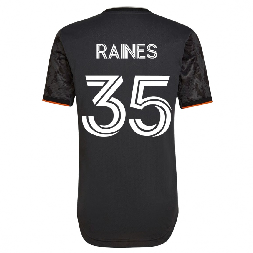 Niño Fútbol Camiseta Brooklyn Raines #35 Negro 2ª Equipación 2023/24