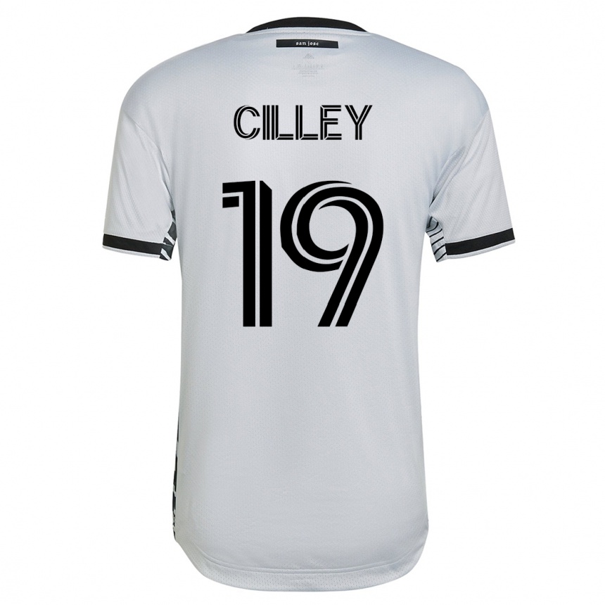 Niño Fútbol Camiseta Cam Cilley #19 Blanco 2ª Equipación 2023/24
