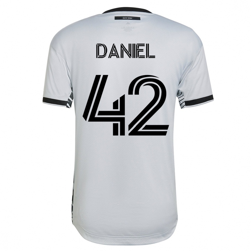 Niño Fútbol Camiseta Daniel #42 Blanco 2ª Equipación 2023/24