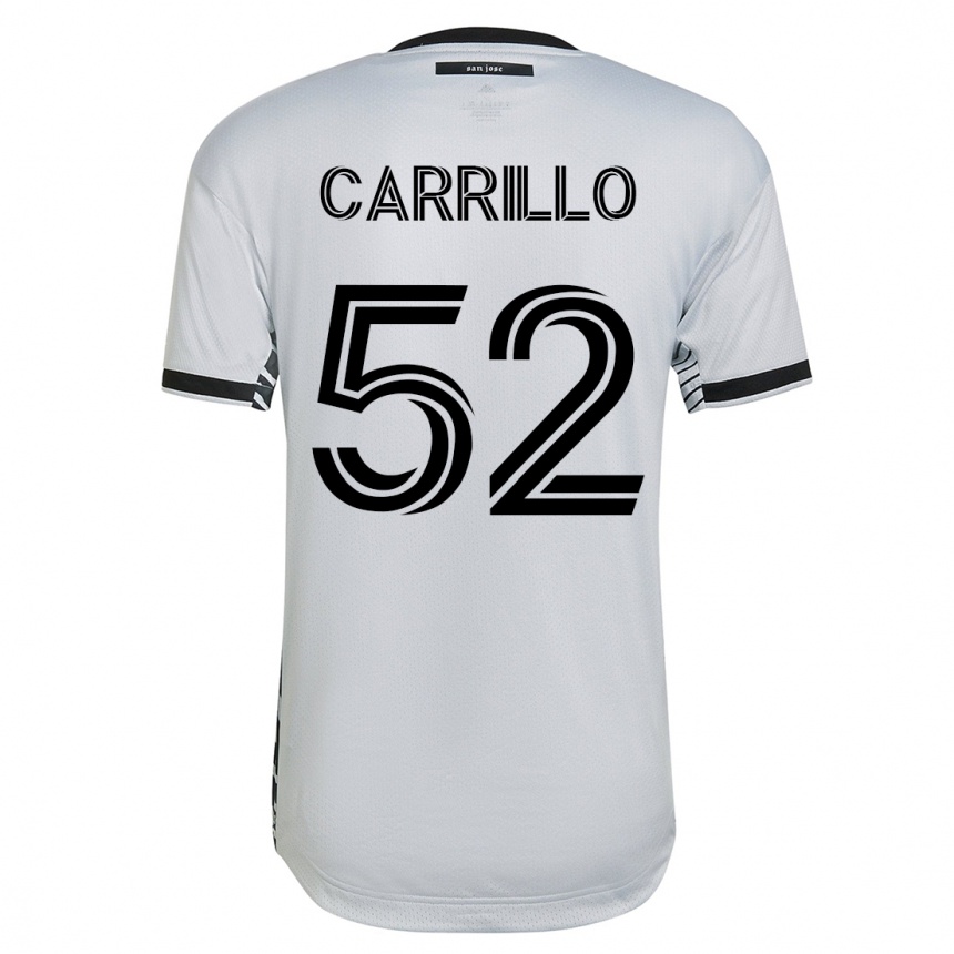 Niño Fútbol Camiseta Israel Carrillo #52 Blanco 2ª Equipación 2023/24
