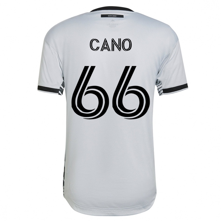 Niño Fútbol Camiseta Alejandro Cano #66 Blanco 2ª Equipación 2023/24
