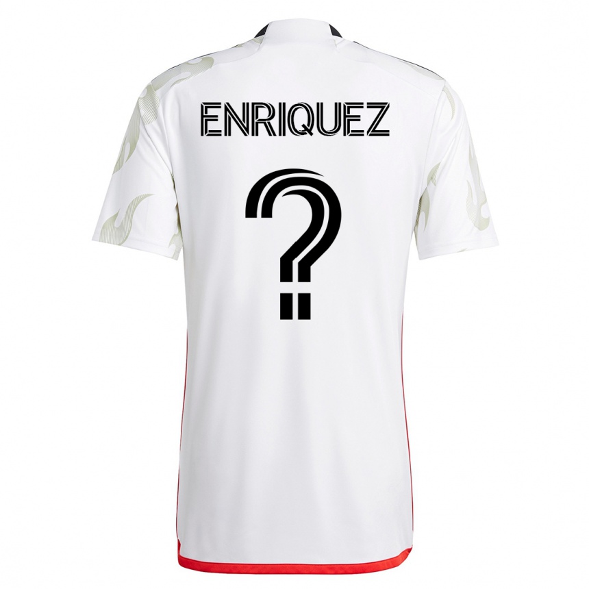 Niño Fútbol Camiseta Fabian Enriquez #0 Blanco 2ª Equipación 2023/24