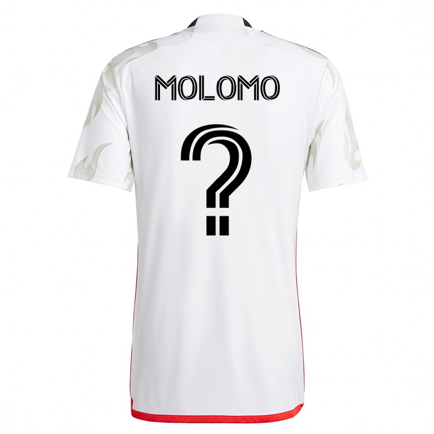 Niño Fútbol Camiseta Zach Molomo #0 Blanco 2ª Equipación 2023/24
