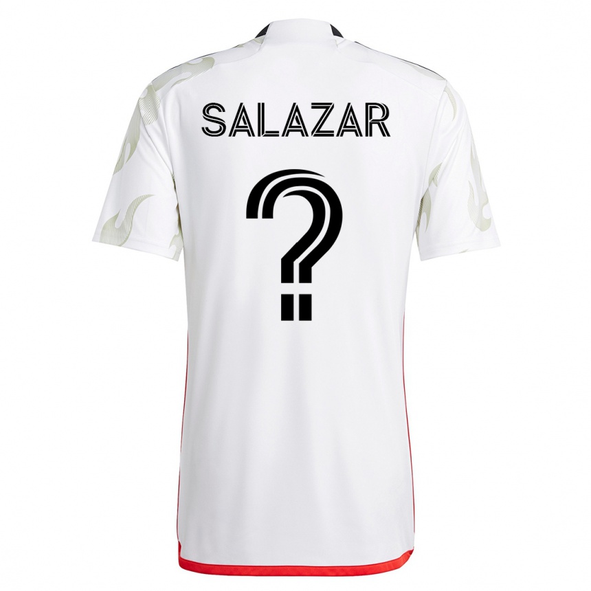Niño Fútbol Camiseta Jared Salazar #0 Blanco 2ª Equipación 2023/24