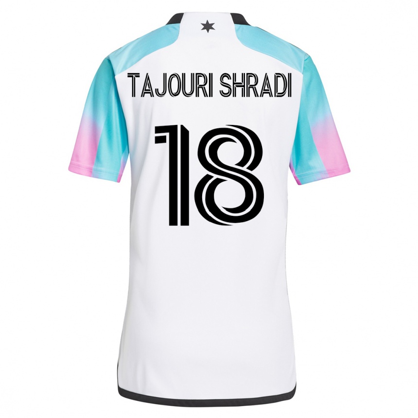 Niño Fútbol Camiseta Ismael Tajouri-Shradi #18 Blanco 2ª Equipación 2023/24