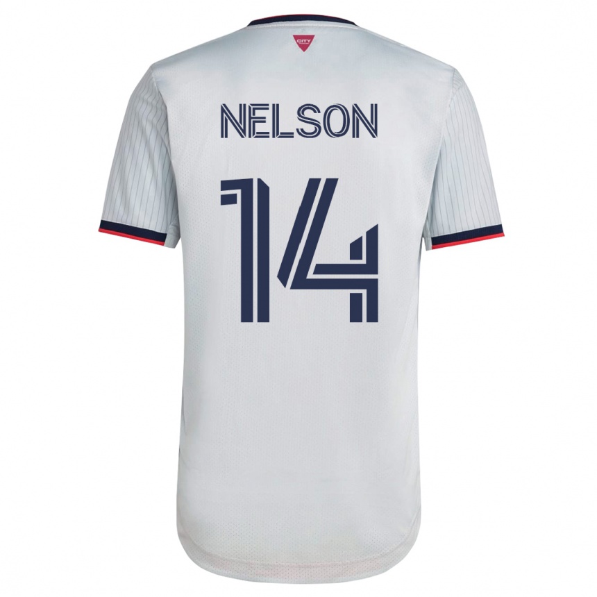 Niño Fútbol Camiseta John Nelson #14 Blanco 2ª Equipación 2023/24