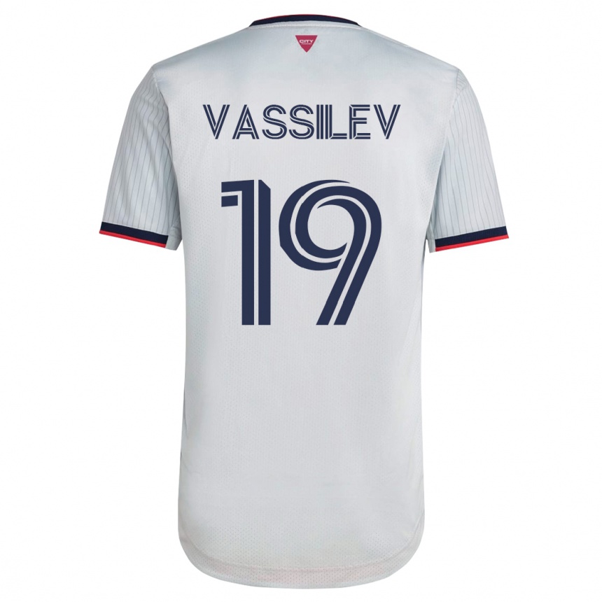 Niño Fútbol Camiseta Indiana Vassilev #19 Blanco 2ª Equipación 2023/24
