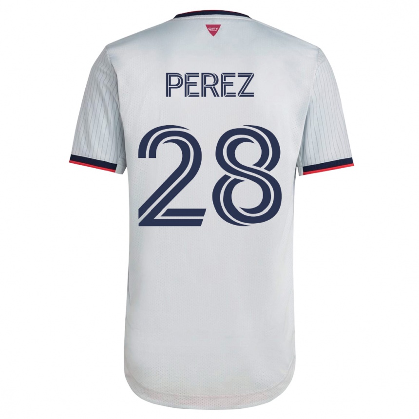 Niño Fútbol Camiseta Miguel Perez #28 Blanco 2ª Equipación 2023/24