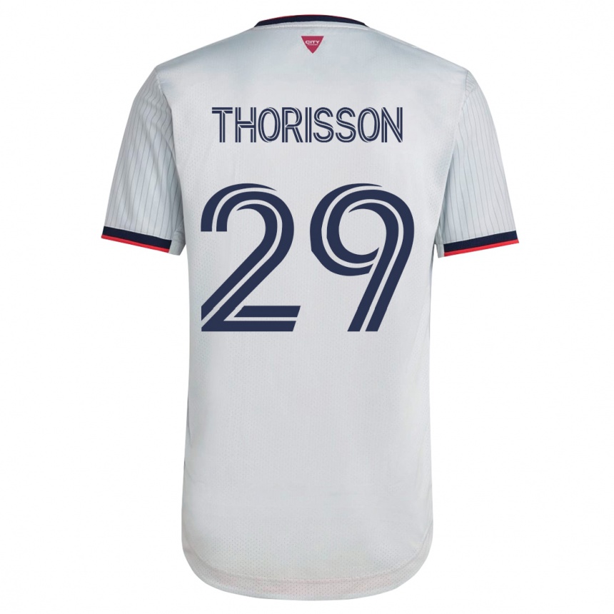 Niño Fútbol Camiseta Nökkvi Thórisson #29 Blanco 2ª Equipación 2023/24