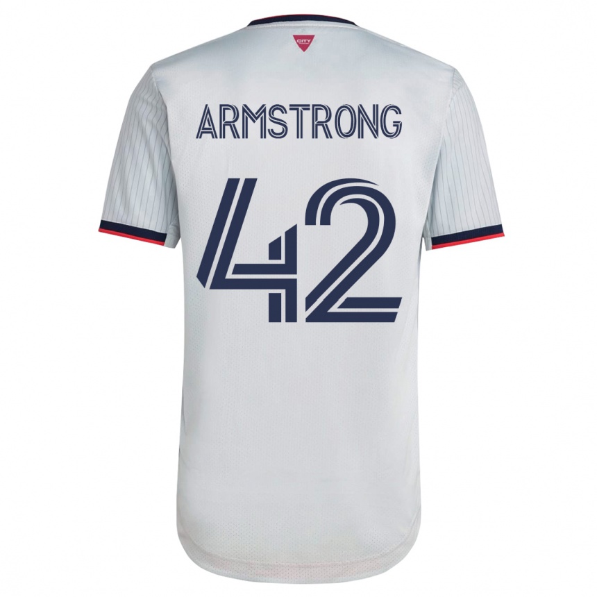 Niño Fútbol Camiseta Ezra Armstrong #42 Blanco 2ª Equipación 2023/24