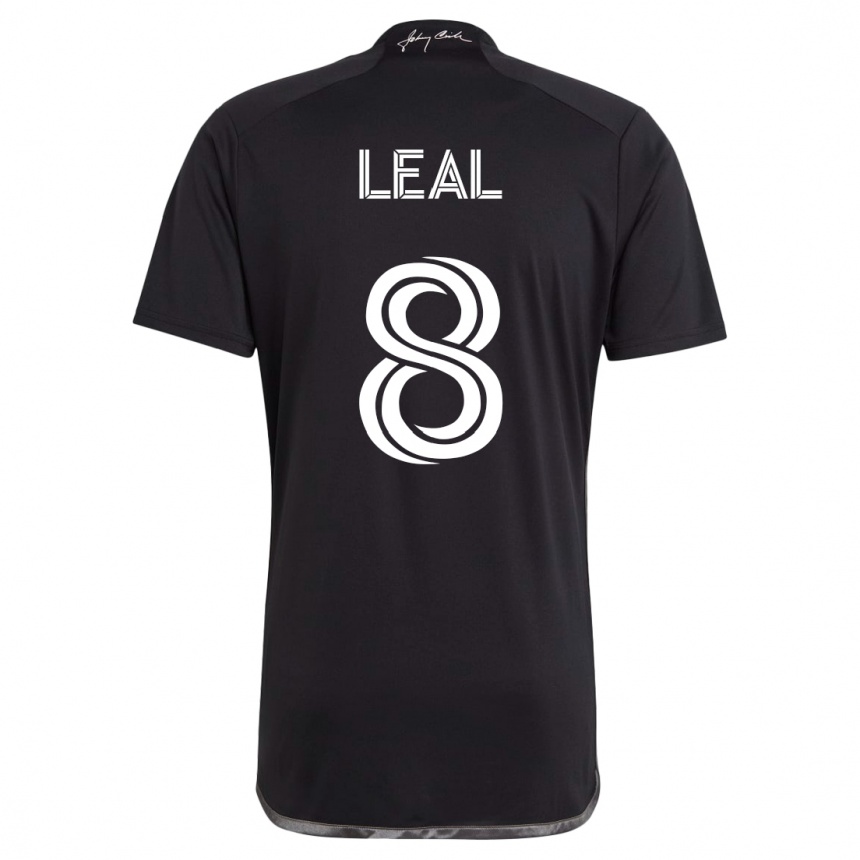 Niño Fútbol Camiseta Randall Leal #8 Negro 2ª Equipación 2023/24
