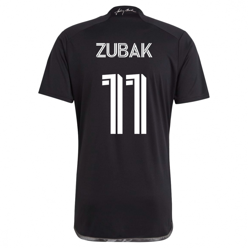 Niño Fútbol Camiseta Ethan Zubak #11 Negro 2ª Equipación 2023/24
